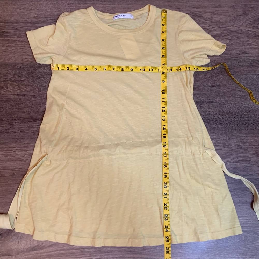Stateside Short Sleeve Drawstring Ruched Tee - Picture 8 of 8
